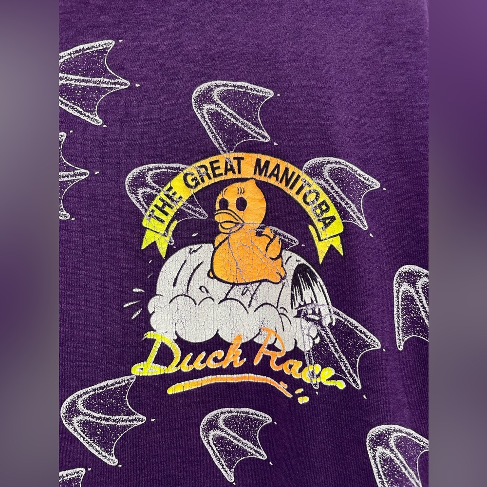 Vintage “The Great Manitoba Duck Race” Single Stitch Tee/Screen Stars Best, XL
